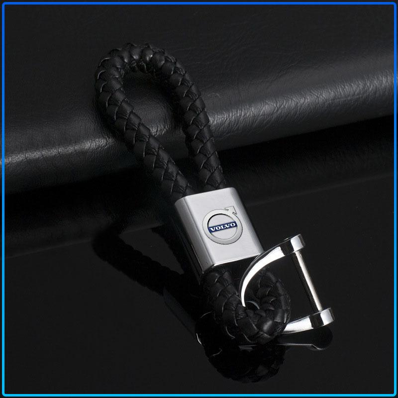 Car Metal Badge Emblem Keychain Creative Key Holder Key Ring For Volvo XC90 XC60 XC70 XC40 V90 V60 V40 C70 C30 S80