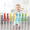 4/8Pcs Baby Hand Pull Rings Cribs Playpens Walking Training Rings Baby Stand Up Assistant Rings Security Bed Hanging Pendants