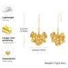 Vnox Chunky Women Statement Earrings, Big Heavy Flower Drop Earrings,Exaggerated Metal Jewelry Gift