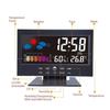 Weather Station Weather Clock Color Screen Displays Temperature and Humidity Home Sound-Controlled Electronic Alarm Clock
