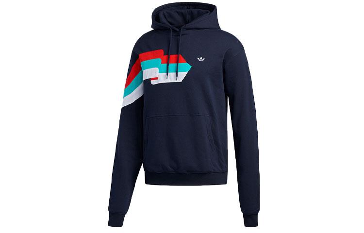 Adidas Originals Sweatshirts Men s Blue Hooded Moderate Regular FM1518 S