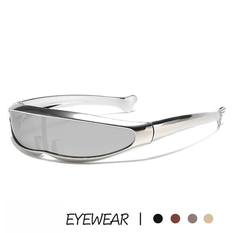 Futuristic Cool Personalized Electroplated Sunglasses Women Men   Steampunk Goggles Rave Party Glasses   Uv400