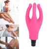 Massage Gun Head Silicone Waterproof 4 Head Fascia Gun Replacement Head Rose Red 12 To 13mm