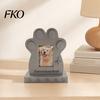 3D-Schmetterlingsmuster-Ornament Grabstein Hundedenkmalstein, mit integriertem Fotokartenfach, und Haustier-Gedenk-Displayrahmen Pfoten-Design,