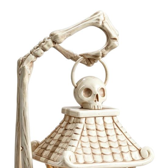 Flameless Skeleton Lamp LED Hand Lantern, Gothic Bone Table Lamp, USB Unique Gift for Goths Powered Spooky Decorative Light Halloween Party,
