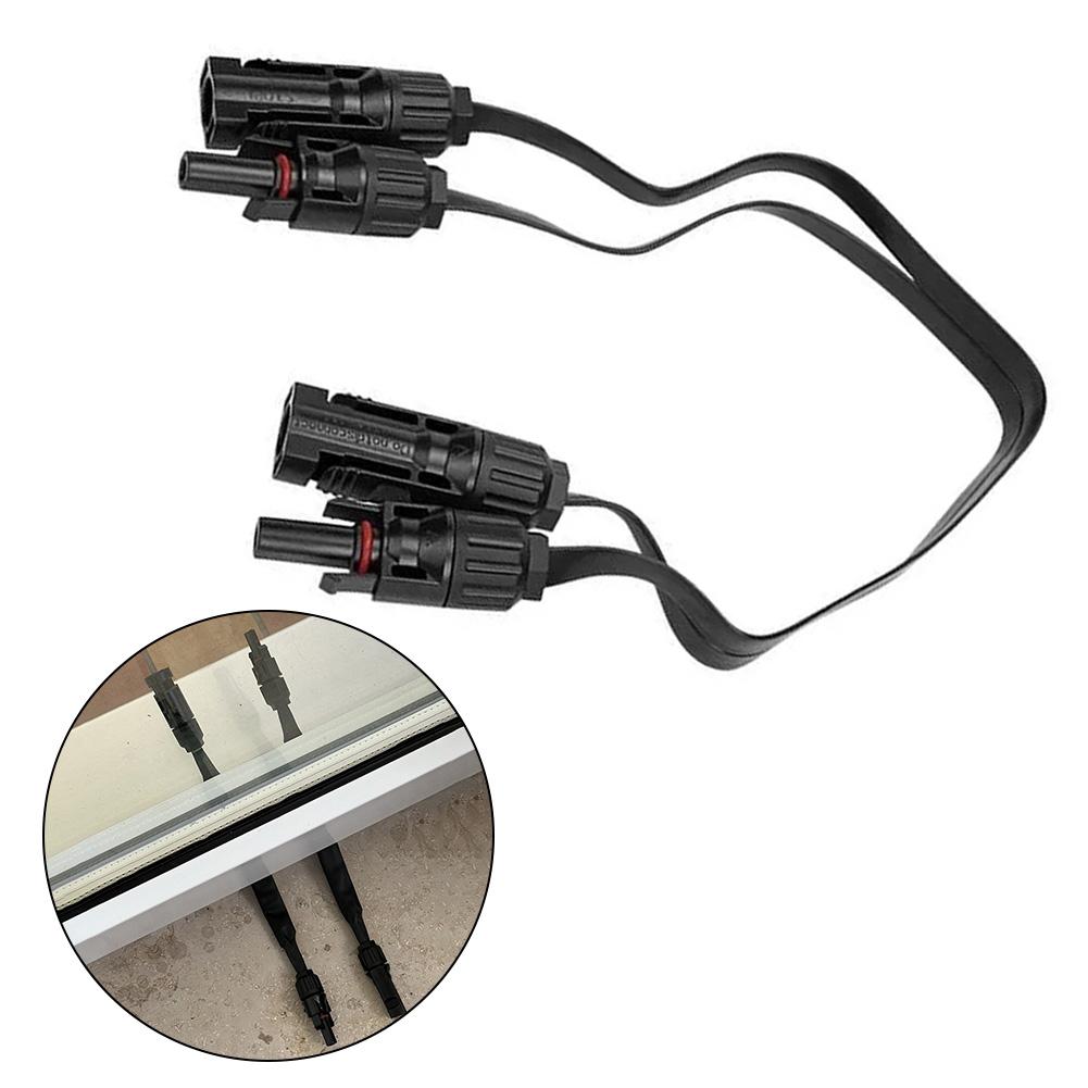 

1 пара фотоэлектрический кабель плоский гибкий кабель удлинительный провод разъем адаптер для солнечной панели 0,5 м 1 кВ гибкий удлинительный кабель