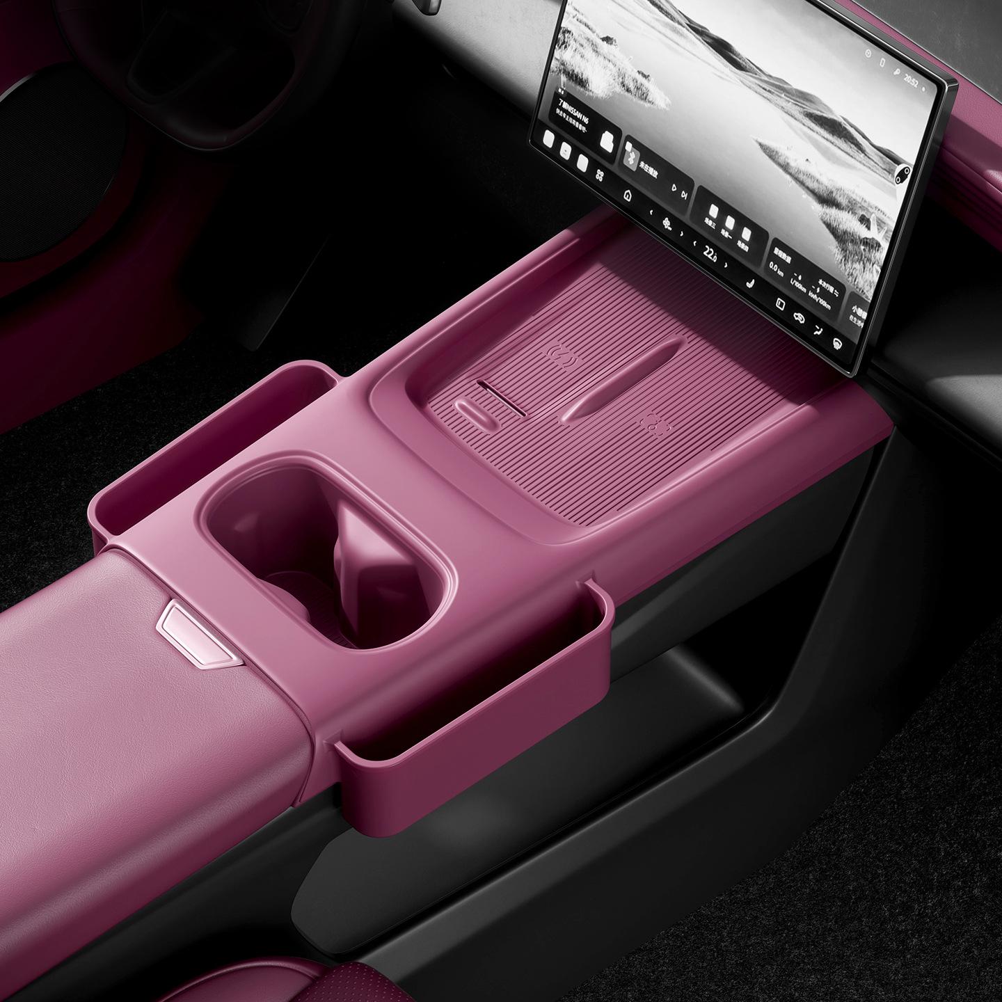 Nissan N6 Center Console Glasses Storage Box - Fits 26 Models, Auto Organizer Accessories
