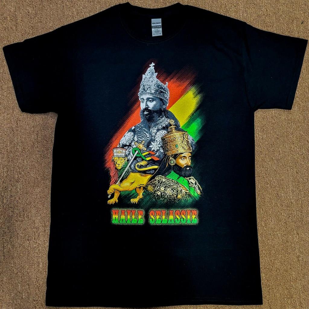 Haile Selassie Lion of Judah Rastafarian Reggae T-Shirt