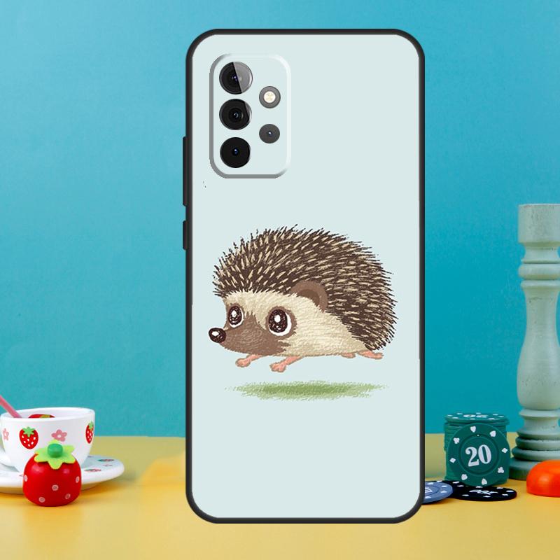 

Cute Hedgehog Case For Samsung Galaxy A54 A34 A24 A14 A52 A32 A12 A53 A33 A13 A51 A71 A21S A52S Cover Samsung A52