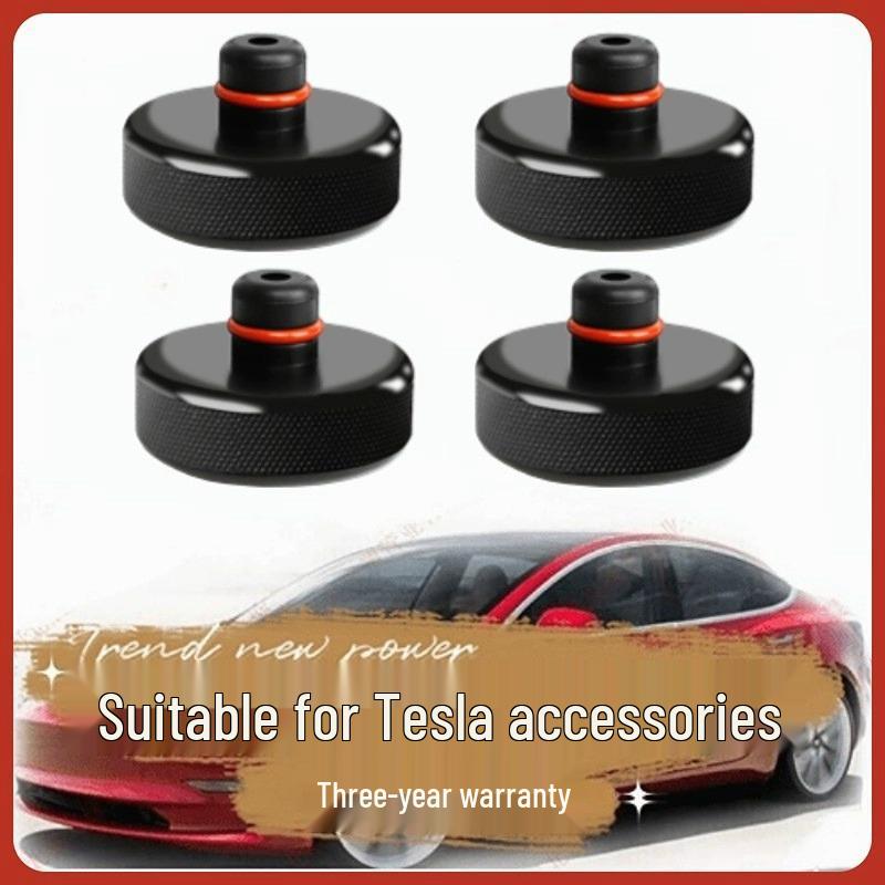 Tesla Car Jack Rubber Pad - Shock Absorbing Rubber Pad Single