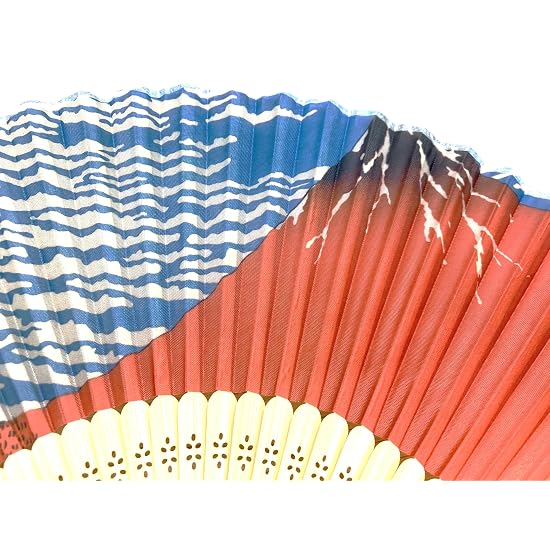 [Asakusa Kimono Market] Souvenir Folding Fan, Summer Fan, Summer Folding Fan, Overseas Souvenir, Gif