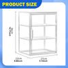 Clear Display Case Shelf Storage Cabinet Stand for Model Car, Miniature Figurines, Dolls