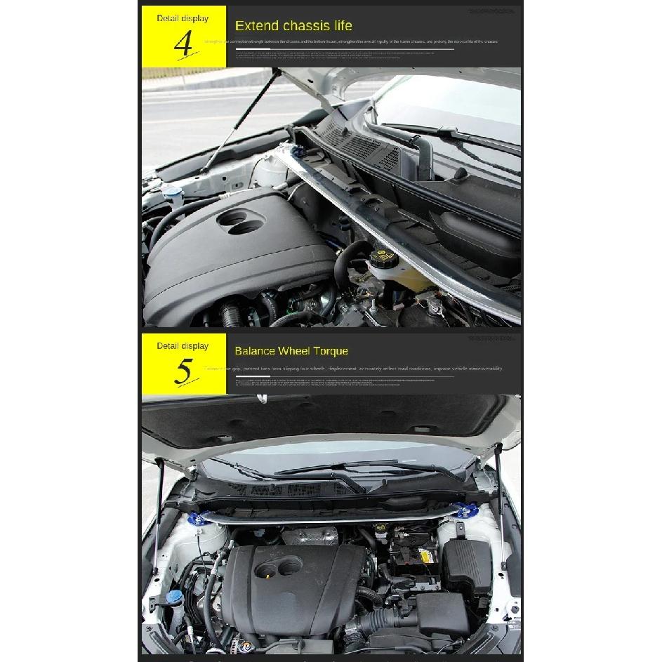 Front Stabilizer Strut Bar For Mazda3 BP 2019 2020 2021 2022 2023 2024 Upper Engine STB Strut Tower Brace Anti-Sway Suspension