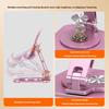 Mobile Phone Holder 360 Degrees Rotating Aluminum Alloy Desktop Stand Multi-Angle Adjustable Butterfly Design Foldable Dock for Home Office Travel