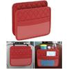 Mandark Car Seat Back Organizer, PU Leather Vehicle Backseat Hanging Storage Pocket, Multipurpose Auto Travel Essentials Accessories For Kids &