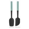 Universal 2-piece Silicone Spatula Set Spoon Scraper Heat Resistant Kitchen Utensils Baking Cooking Dishwasher Safe ABS Handle