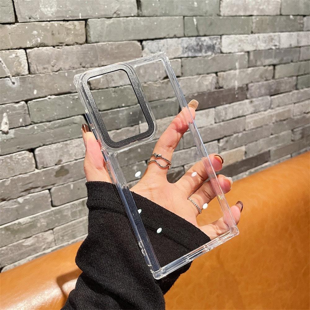 High-transparency acrylic three-color mobile phone case in Samsung SULTRA protection S transparent black lens frame