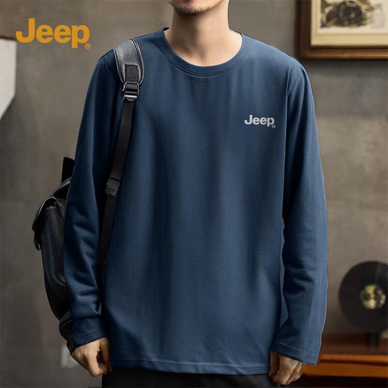 Jeep Men's Heavyweight Cotton Long-Sleeve T-Shirt