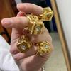 Glaze Enamel Finger Ring Korean Style French Irregular Ring Sweet Flower Ring  Gift