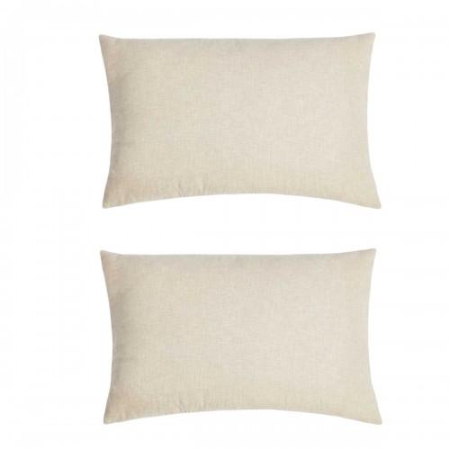 In Home Cotton Linen Rectangular Cushion Cover (Pack of 2)