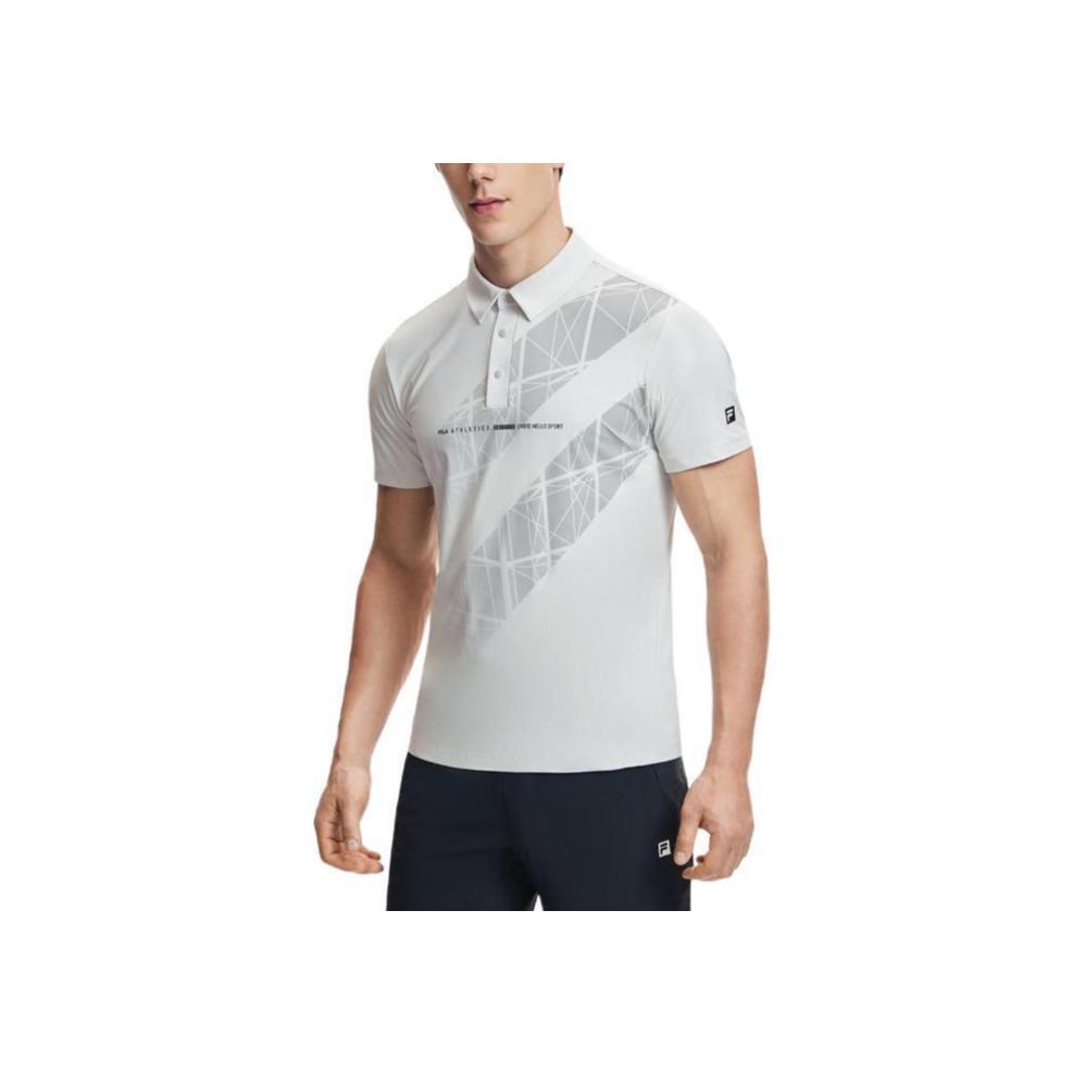 New FILA Polo Shirt Men's Pearl Gray A11M421105F-GY