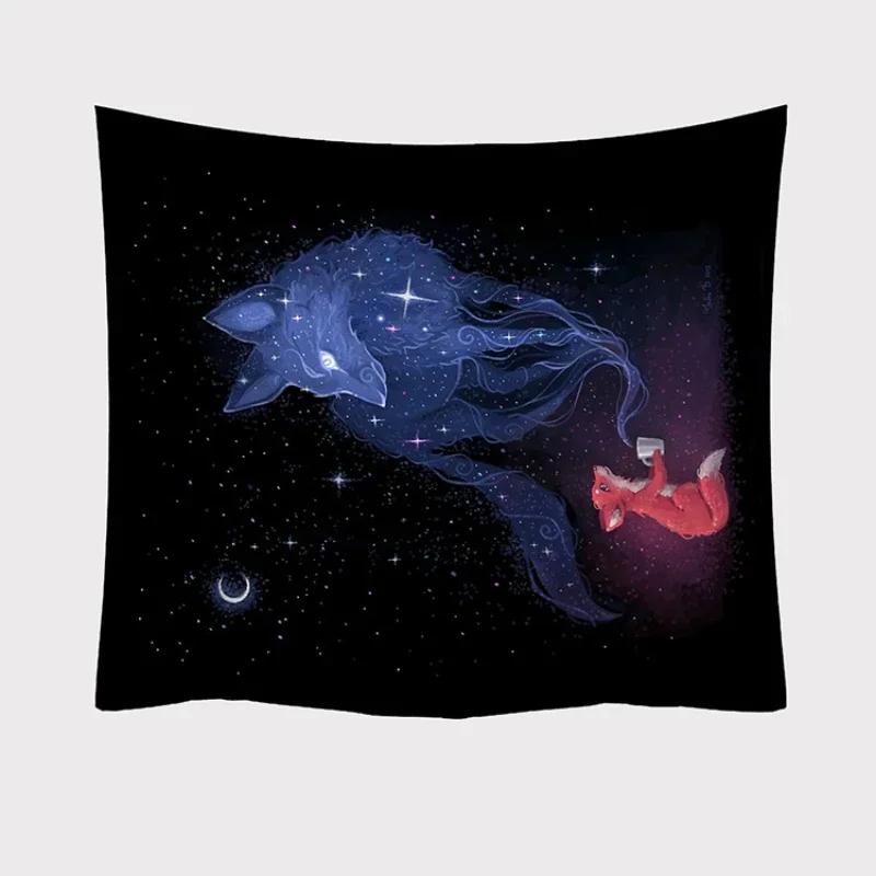 1pc,Galaxy Printed Wall Hanging Tapestry Hippie Retro Home Decor Beach Mat