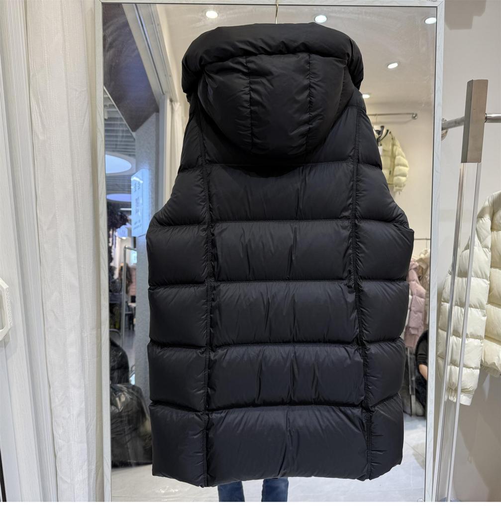2025 Winter Mid-Length Hooded White Duck Down Jacket - Thick, Loose, Plus Size Puffer Warm Outerwear
