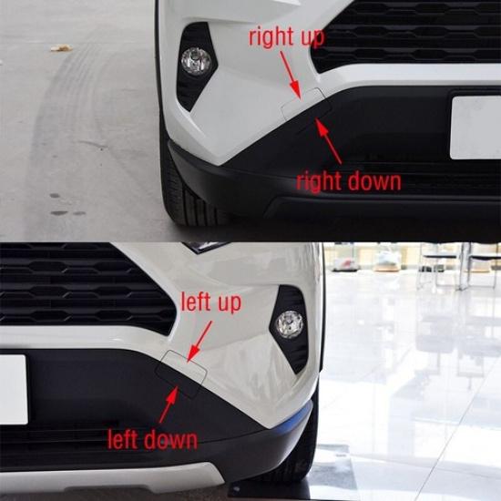 For Toyota RAV4 2020 2021 Car Front Bumper Tow Hook Cover Trailer Eye