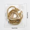 DIEZI Süß Cool Gold Silber Farbe CCB Perlen Strang Armbänder Bohemian Mehrschichtig Seil Armband Set Für Frauen Männer Party Schmuck