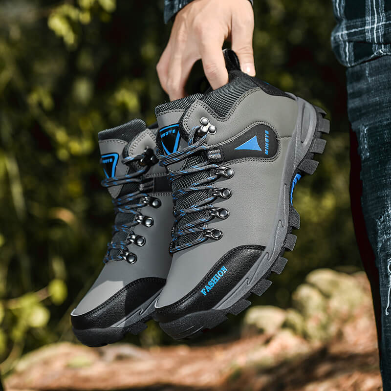 Men's outdoor hiking shoes Classic mid-top shoes Non-slip and wear-resistant waterproof hiking shoes