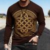 Spring Funny Print Pullover Europe America Fashion Comfortable Men's Long Sleeve T-shirt Outdoor Oversized Tees Top