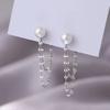 925 Sterling Silver Needle Pearl Stud Earrings: 2023 Trendy Luxury Women's Accessories