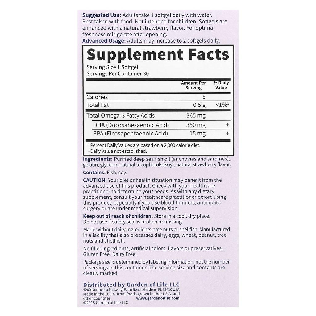 Oceans Mom, Dha for Pregnancy, Strawberry, 30 Softgels