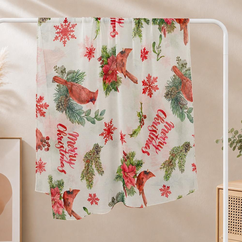 Soft Snowman Scarf Lightweight Neck Scarf Festive Christmas Scarf Fall