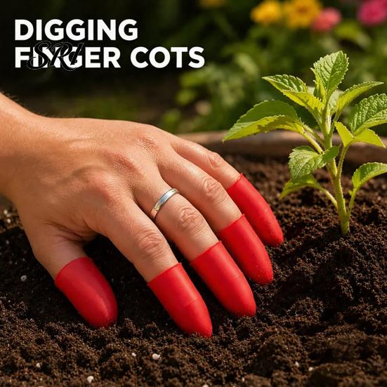 Gardening Finger Covers 5Pcs Protectors for Digging Reusable Guards Portable Tools Planting Transplanting Protect Nails from Dirt And Damage