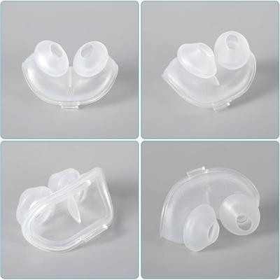 CPAP Mask Accessories- Dual Wall Replacement Nasal Pillow Cushion Set(2PCS) For Resmed Airfit P10 Soft Lightweight Silicone