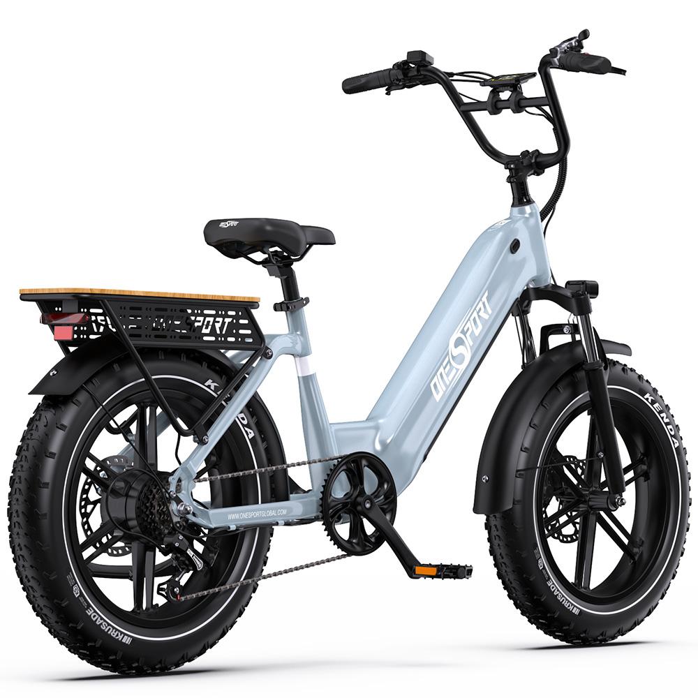 ONESPORT OT08 Elektrofahrrad 20" Fat Tire Hydraulische Bremse 500W Motor E-Bike Für Erwachsene 48V 18AH LCD Display Maximale Reichweite 80KM Maximale Zuladung 150Kg