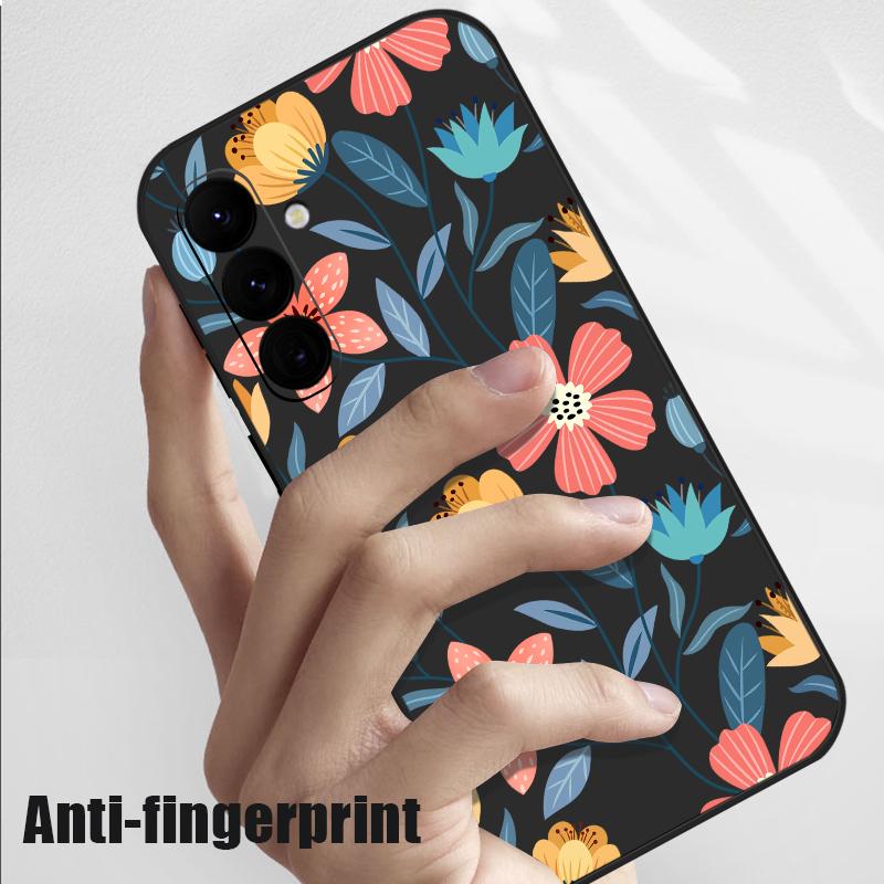 Květinově malovaná skořepina pro Samsung Galaxy S24 S22 Ultra Plus S23 S21 S20 Fe A52 A53 A54 A34 14 5g A51 A32 A13 4g Slim Shockproof Tpu Hybrid Case Cover