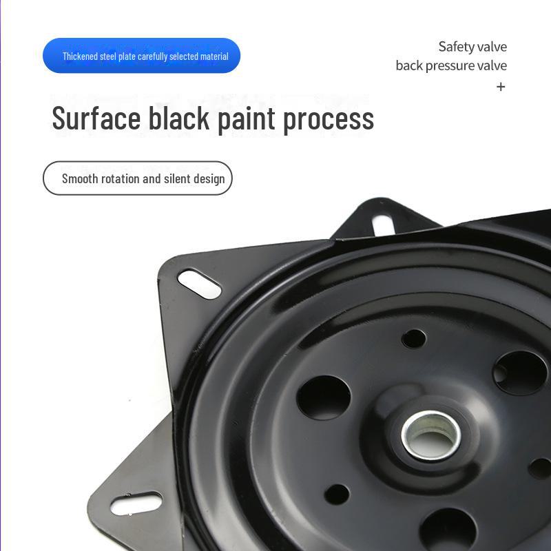 Square Black Iron Furniture Turntable Base for Chairs