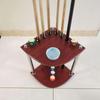 Billiard Pool Cue Rack, Corner Holder, Freestanding Rod Organizer Table Storage Holder