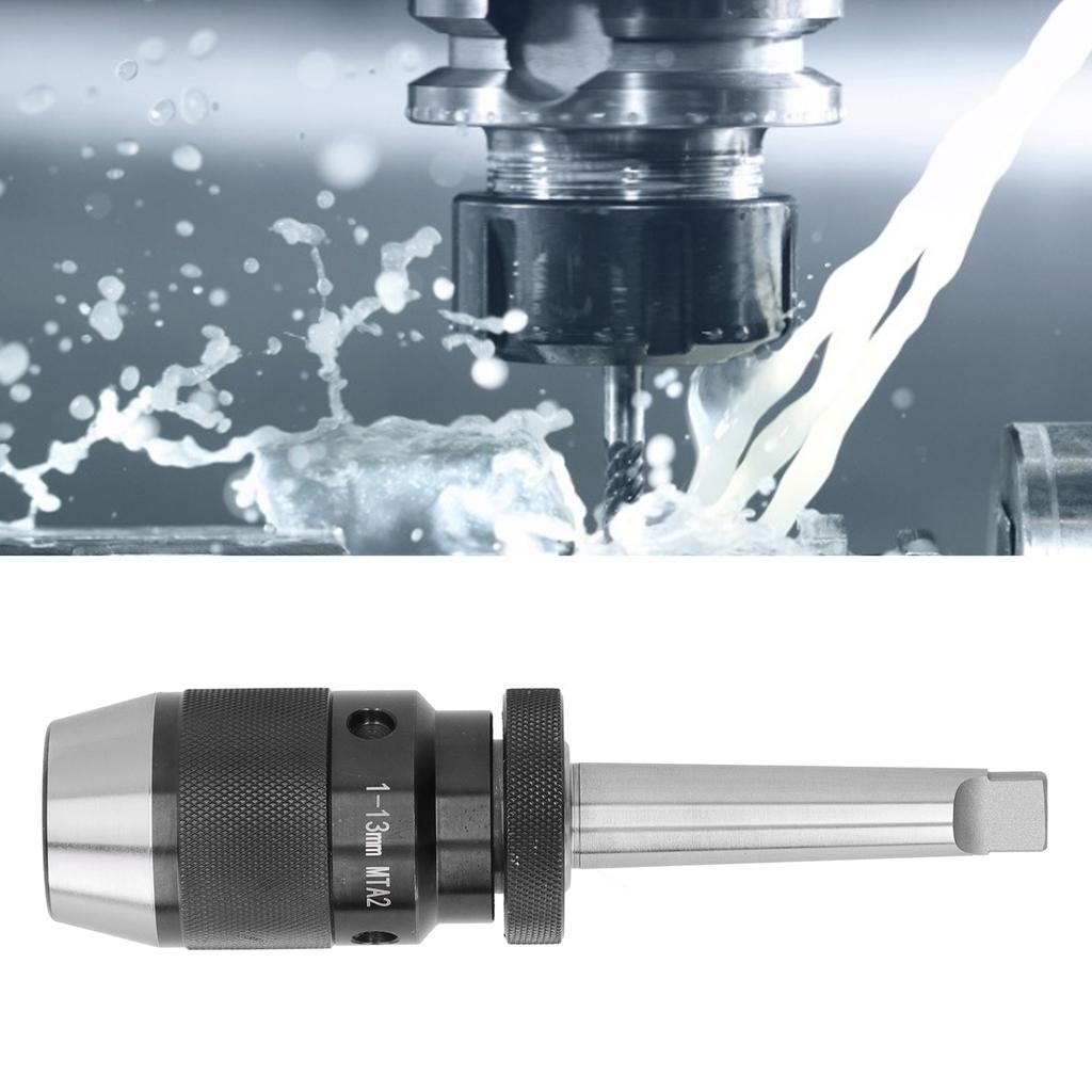 Uchwyt wiertarski zintegrowany bezkluczykowy samozaciskowy prosty MT Morse Tokarki Narzędzia ręczne 113mmMTA2