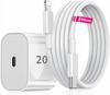 Set Caricabatterie da Muro Pd 20W + Cavo Per iPhone Lightning 200Cm Koanni