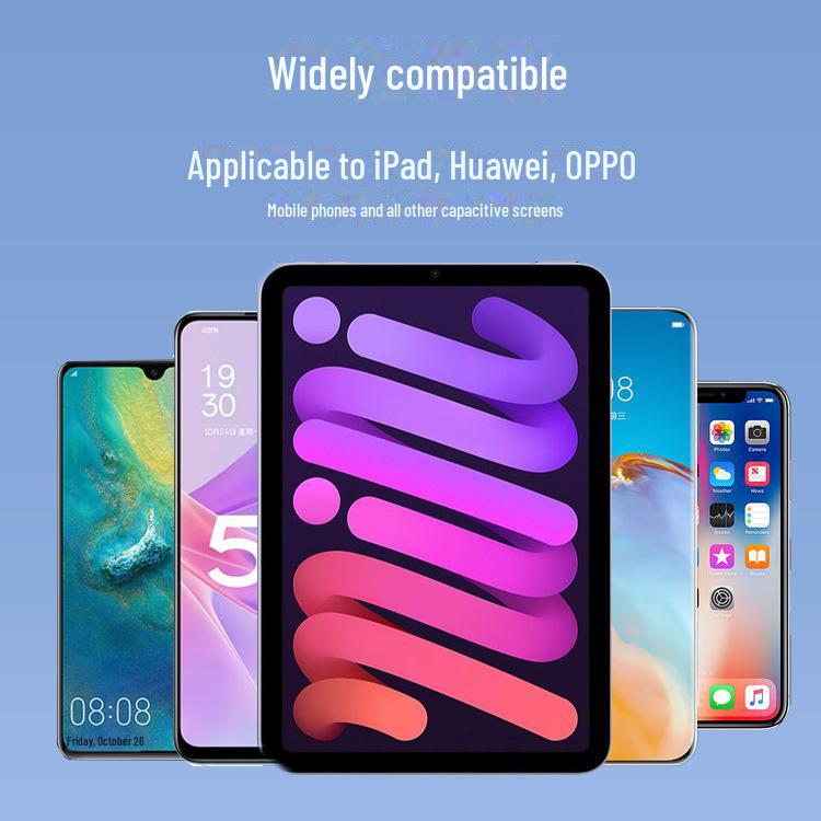 Active Capacitive Stylus: Prevents Accidental Touch, Compatible with Apple, Huawei, iPad, and First & Second-Gen Styluses.