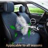SEAMETAL Linen Car Seat Cover Four Season Universal  Seat Covers Anti Slip Pad Protector Mat Summer Breathable Auto Seats Covers