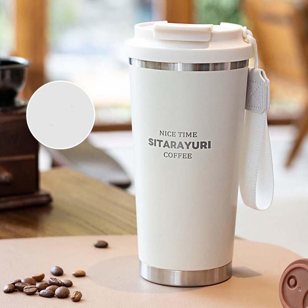 Large Capacity Coffee Water Cup 304 Stainless Steel Filter Tea Bottle 560ML Drinking Cup  Cycling