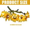 LED Sunflower Headband with Lighted Flower Wreath Floral Headpiece for Weddings Parties and Festival Occasion