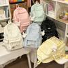 School Bag for Girls, High Aesthetic Value Transparent Pain Bag for Middle School Students, Cute Elementary School Backpack, Large Capacity