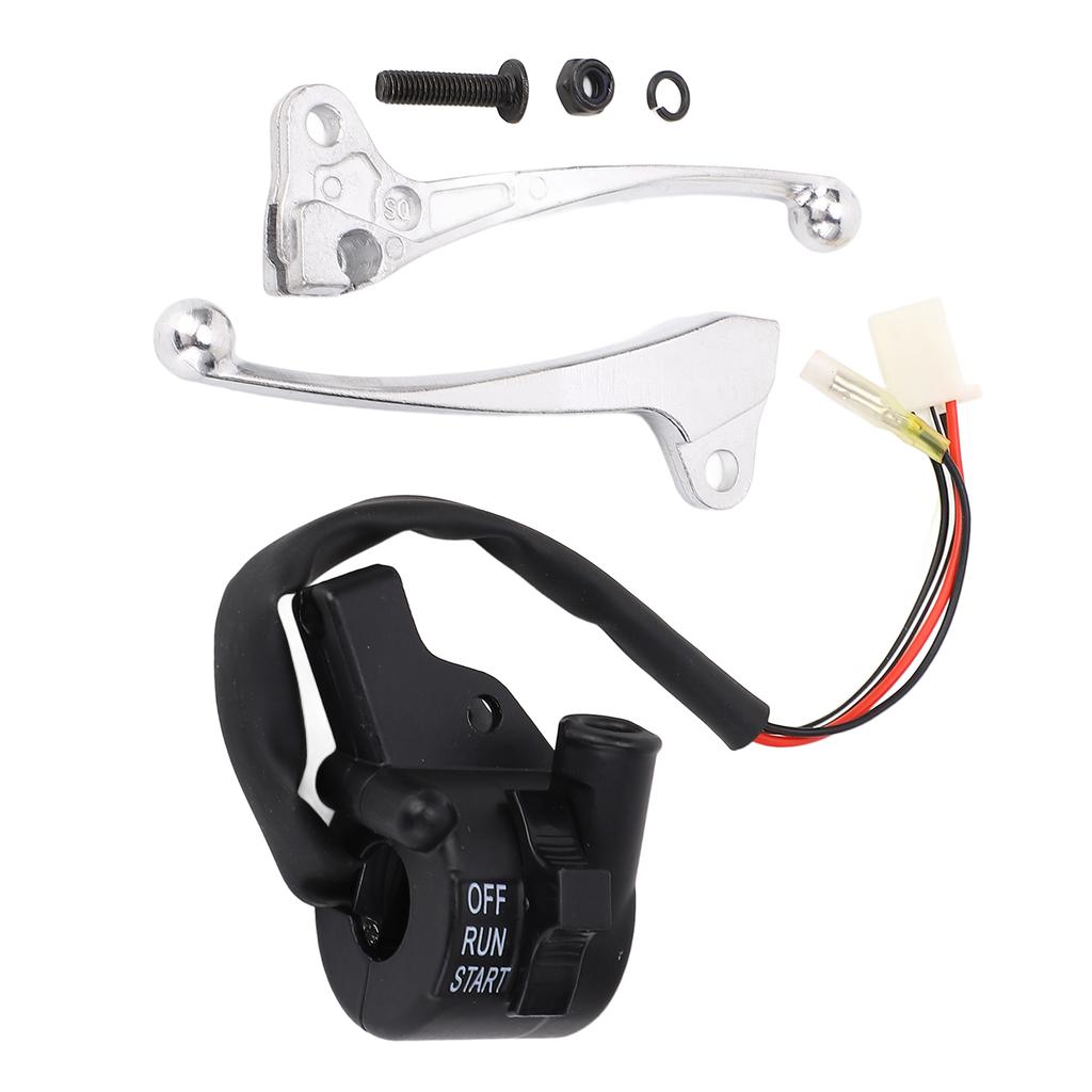 Twist Throttle Housing Switch Brake Levers Start Kill Switch Twist Grip Set for PW50 PY50 PEEWEE 50 Dirt Bike