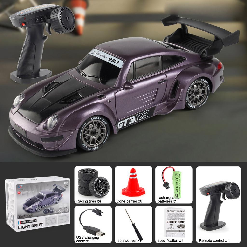 Children's Racing Remote Control Racing Car Four-wheel Drive Half-scale High-speed Drift Car Boy Remote Control Car Toy