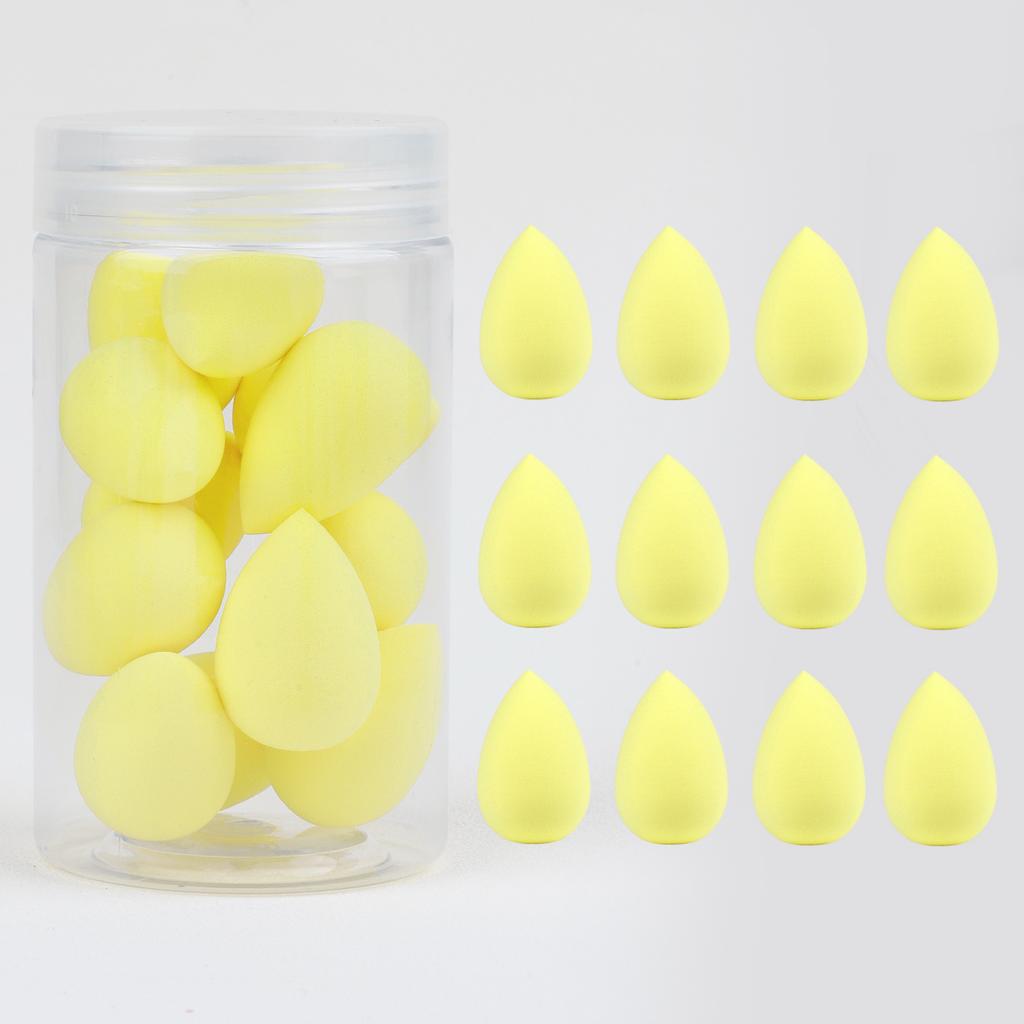 12pcs Mini Beauty Sponge Egg Water Drop Small Makeup Egg Powder Puff Dry Wet Combined Cosmetic Tools With Storage Box